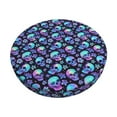 thumbnail image 1 of Kdxio Skull flower tie dye Print Stool Covers Round,Stretch Round Bar Stool Covers Washable Bar Stool Cushion Slipcover for 12-15 Inch Chair, 1 of 5