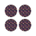 thumbnail image 1 of Kdxio Skull mushroom Funny Coasters,4 Pcs Leather Coasters,Housewarming Gifts,Protect Furniture from Water Marks Scratch and Damage, 1 of 6