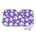 thumbnail image 1 of Kdxio Skull mushroom colorful Print Windshield Sun Shade,UV Rays and Sun Heat Protection,Sunshade for Car Windshield,Car Shade Front Windshield - Small, 1 of 5