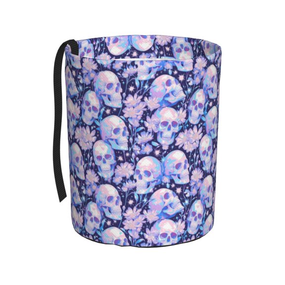 Kdxio Skull star crystal Car Trash Can Garbage Car Accessories Trash Can Car Waste Bin for for Driver and Passenger Any Vehicle