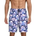 thumbnail image 1 of Kdxio Skull star crystal Print Mens Sleep Shorts Bottoms Soft Comfy Pajama Wear Pants with Drawstring Pockets, 1 of 5