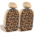 thumbnail image 1 of Kdxio Skulls Print 2 Pack Car Kick Mat Seat Cover Back Protector Mat with Pockets for Organizer Backseat Protector and Storage Anti Kick Pad for Vehicles, 1 of 9