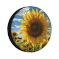 Kdxio Sky Golden Sunflower Field for Tire Cover Wheel Protectors Tyre