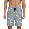 thumbnail image 1 of Kdxio Sleep Rabbit Print Mens Sleep Shorts Bottoms Soft Comfy Pajama Wear Pants with Drawstring Pockets, 1 of 7