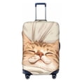 thumbnail image 1 of Kdxio Sleeping Cat In Blanket Pattern Luggage Cover for Travel,Elastic and Durable,Fits 18-32 Inch,Anti-Scratch Suitcase Protector-No luggage included, 1 of 5