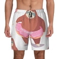 thumbnail image 1 of Kdxio Sloth With Donuts1 Print Men'S Swim Trunks With Compression Liner 7 Inch Inseam Quick Dry Swim Shorts, 1 of 7