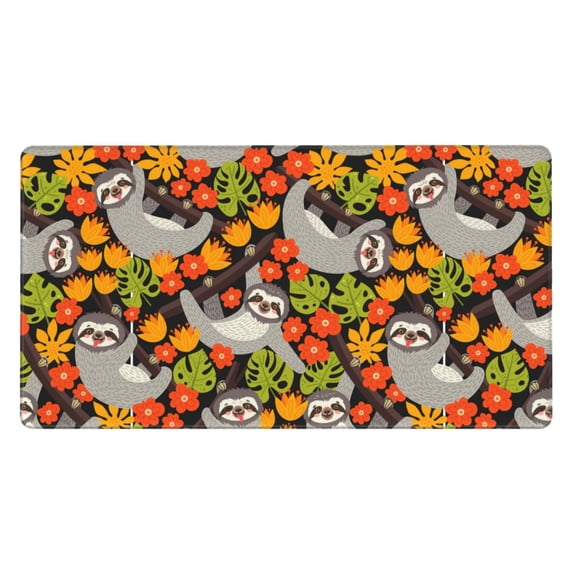 Kdxio Sloth on the Branch Print Large Gaming Mouse Pad,Non-Slip Base,Water Resist Keyboard Pad for Gamer,Office & Home,29.5 x 15.8 in