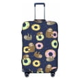 thumbnail image 1 of Kdxio Sloth with Donuts Pattern Luggage Cover for Travel,Elastic and Durable,Fits 18-32 Inch,Anti-Scratch Suitcase Protector, 1 of 9