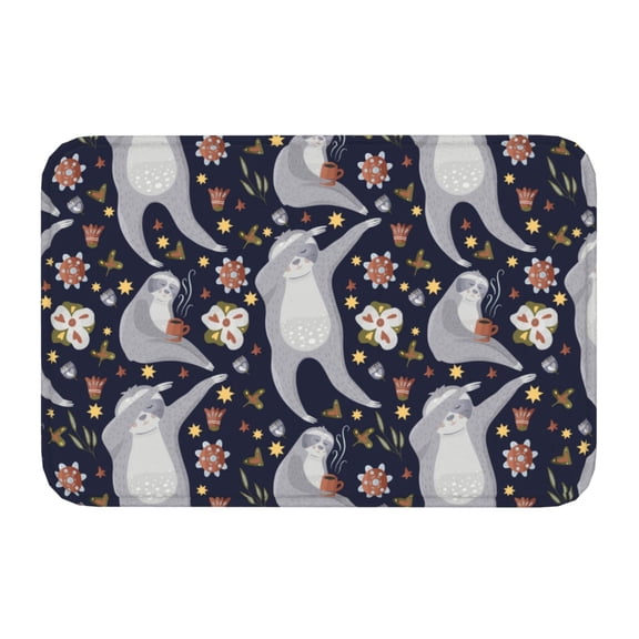 Kdxio Sloths Dancing,16" x 24", Non-Slip Front Door Mats,Outdoor Welcome Mat Washable