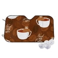 thumbnail image 1 of Kdxio Sloths Need More Coffee Print Windshield Sun Shade,UV Rays and Sun Heat Protection,Sunshade for Car Windshield,Car Shade Front Windshield - Medium, 1 of 6