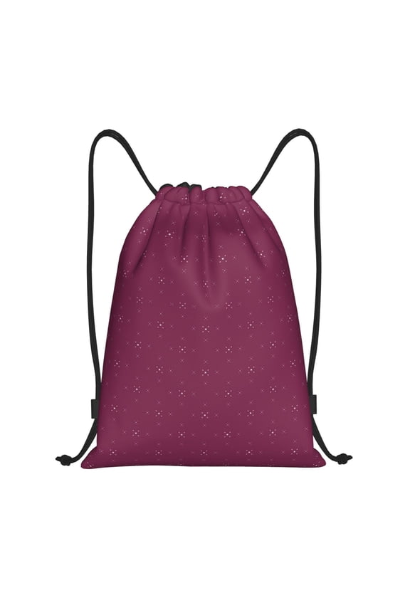Small Stars Print Drawstring Backpack Bag,Waterproof Draw String Back Sack, Gym Drawstring Bags Swim Bag For Unisex