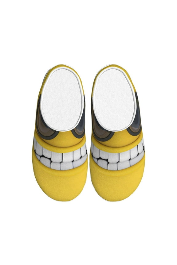 Smiling With Sunglasses Women's Men's Slippers Plush Slip-On House Slipper for Winter Indoor Soft Cushion Non-slip Fluffy Slides Slippers-13