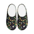 thumbnail image 1 of Kdxio Snake And Flower Women's Men's Slippers Plush Slip-On House Slipper for Winter Indoor Soft Cushion Non-slip Fluffy Slides Slippers-35/36, 1 of 7