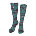 thumbnail image 1 of Kdxio Snake And Rose Funny Silky Novelty Funky Long Knee High Socks Soft 3D Print Cosplay Crazy Stockings for Men Women, 1 of 8