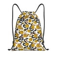 thumbnail image 1 of Kdxio Snake And Rose Print Drawstring Backpack Bag,Waterproof Draw String Back Sack, Gym Drawstring Bags Swim Bag For Unisex, 1 of 9