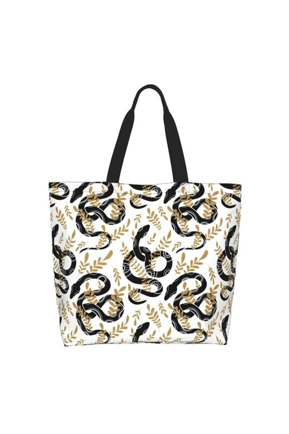 Snake Casual Tote Bags Women Big Capacity Shoulder Bag for Women Travel Shoulder Bags Handbags