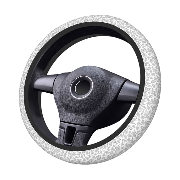 Kdxio Snake Print Elastic Stretch Steering Wheel Cover,Auto Steering Wheel Cover,15 Inch Anti-Slip,Warm in Winter and Cool in Summer,Fit Suvs,Vans Cars,Trucks