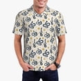 thumbnail image 1 of Kdxio Snake Print Men's Short Sleeve Polo Shirt,Midweight Men's Shirt, 1 of 6