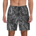 thumbnail image 1 of Kdxio Snake Print Men's Swim Trunks with Compression Liner 7 Inch Inseam Quick Dry Swim Shorts, 1 of 7