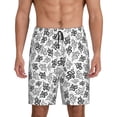 thumbnail image 1 of Kdxio Snake Print Mens Sleep Shorts Bottoms Soft Comfy Pajama Wear Pants with Drawstring Pockets, 1 of 7