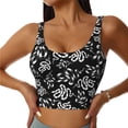thumbnail image 1 of Kdxio Snake Print Workout Crop Tank Top for Women Racerback Yoga Tank Tops Athletic Sports Shirts Exercise Undershirts, 1 of 9