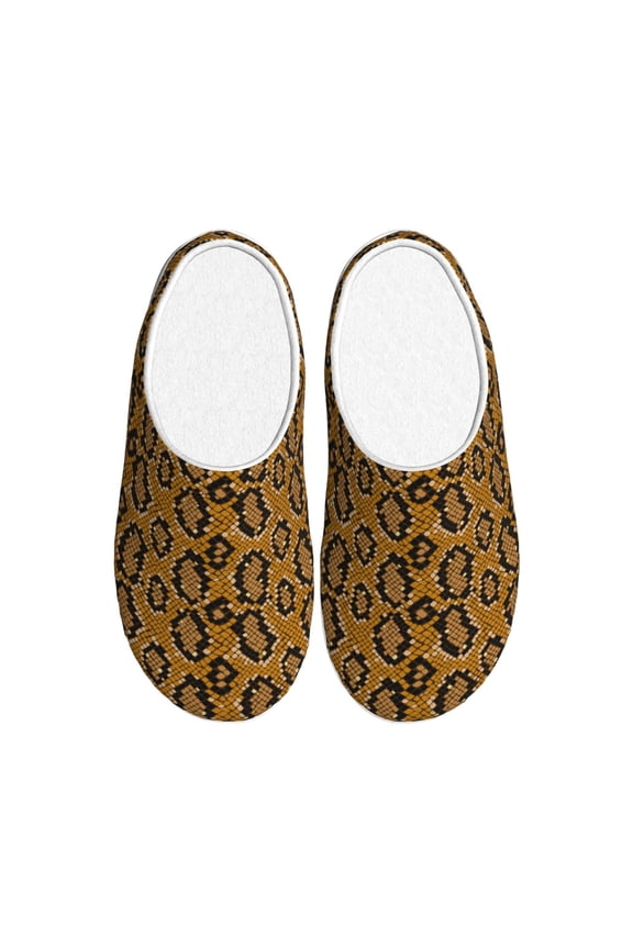 Snake Skin Women's Men's Slippers Plush Slip-On House Slipper for Winter Indoor Soft Cushion Non-slip Fluffy Slides Slippers-11