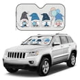 thumbnail image 1 of Kdxio Snow Gnome for Winter Print Windshield Sun Shade, Foldable Sun Blocker for Car,Truck,SUV Automotive Interior Sun Protection,Reflective Shade for Front Windshield(Medium), 1 of 6