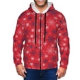 thumbnail image 1 of Kdxio Snowflake Symphony Print Men Hoodies Casual Hoodies for Men with Zip Pockets Full Zip Long Sleeve Sweatshirt Sports Hooded Jacket-XX-Large, 1 of 5