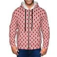 Kdxio Snowflakes Print Men Hoodies Casual Hoodies for Men with Zip