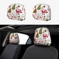thumbnail image 1 of Kdxio Snowflakes Santa Claus Pattern Print 2 Piece Car Head Rest Covers Set Auto Front/Rear Seats Headrest Cover Universal Fit Most Cars,Sedan, SUV, 1 of 9