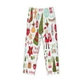 thumbnail image 1 of Kdxio Snowflakes Santa Claus Print Men's Sleep Pajama Pant Lounge Pants with Pockets, 1 of 8
