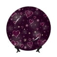 thumbnail image 1 of Kdxio Snowflakes and Hearts Bone China Decorative Plate Ceramic Decorative Plate for Home Office Wall Stand Decorative Plates for Home Bedroom-8in, 1 of 6