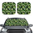 thumbnail image 1 of Kdxio Soccer1 Print 2-Piece Sun Shade Front Windshield - Foldable Car Front Window Sunshades For Most Sedans Suv Truck, 1 of 6