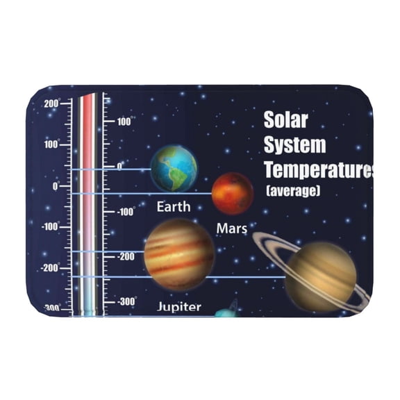 Kdxio Solar System,16" x 24", Non-Slip Front Door Mats,Outdoor Welcome Mat Washable