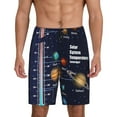thumbnail image 1 of Kdxio Solar System Print Mens Sleep Shorts Bottoms Soft Comfy Pajama Wear Pants with Drawstring Pockets, 1 of 7
