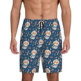 thumbnail image 1 of Kdxio Space Puppy Print Mens Sleep Shorts Bottoms Soft Comfy Pajama Wear Pants with Drawstring Pockets, 1 of 7