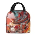 thumbnail image 1 of Kdxio Space Skeleton Art Print Insulated Lunch Bag,Reusable Tote Lunch Box for Women Men,Leakproof Cooler Lunch Bags for Work Office Travel Picnic, 1 of 1