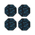 thumbnail image 1 of Kdxio Spacecraft Funny Coasters,4 Pcs Leather Coasters,Housewarming Gifts,Protect Furniture from Water Marks Scratch and Damage, 1 of 8