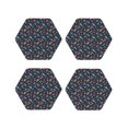 thumbnail image 1 of Kdxio Spaceships And Stars In Outer Space Funny Coasters,4 Pcs Leather Coasters,Housewarming Gifts,Protect Furniture from Water Marks Scratch and Damage, 1 of 6