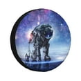 thumbnail image 1 of Kdxio Spare Tire Cover for RV Trailer, Waterproof Wheel Cover,Camper Spare Tire Cover Fit for Rv SUV Truck Travel Trailer 14 inch-Astronauts Start Running, 1 of 8