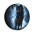 thumbnail image 1 of Kdxio Spare Tire Cover for RV Trailer, Waterproof Wheel Cover,Camper Spare Tire Cover Fit for Rv SUV Truck Travel Trailer 14 inch-Night Scene of Wolves, 1 of 8