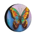 thumbnail image 1 of Kdxio Spare Tire Cover for RV Trailer, Waterproof Wheel Cover,Camper Spare Tire Cover Fit for Rv SUV Truck Travel Trailer 14 inch-Oil Painting Beautiful Butterfly, 1 of 8