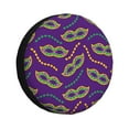 thumbnail image 1 of Kdxio Spare Tire Cover for RV Trailer, Waterproof Wheel Cover,Camper Spare Tire Cover Fit for Rv SUV Truck Travel Trailer 16 inch-Carnival Masks and Beads, 1 of 8