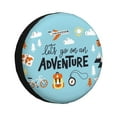thumbnail image 1 of Kdxio Spare Tire Cover for RV Trailer, Waterproof Wheel Cover,Camper Spare Tire Cover Fit for Rv SUV Truck Travel Trailer 16 inch-Let's Go on an Adventure, 1 of 8