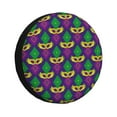 thumbnail image 1 of Kdxio Spare Tire Cover for RV Trailer, Waterproof Wheel Cover,Camper Spare Tire Cover Fit for Rv SUV Truck Travel Trailer 16 inch-Mardi Gras Carnival3, 1 of 8