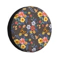 thumbnail image 1 of Kdxio Spare Tire Cover for RV Trailer, Waterproof Wheel Cover,Camper Spare Tire Cover Fit for Rv SUV Truck Travel Trailer 17 inch-Colorful Flowers with Butterfly, 1 of 8