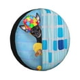 thumbnail image 1 of Kdxio Spare Tire Cover for RV Trailer, Waterproof Wheel Cover,Camper Spare Tire Cover Fit for Rv SUV Truck Travel Trailer 17 inch-Prague Ratter Dog in Bathtub, 1 of 8