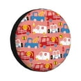 thumbnail image 1 of Kdxio Spare Tire Cover for RV Trailer, Waterproof Wheel Cover,Camper Spare Tire Cover Fit for Rv SUV Truck Travel Trailer -Cartoon with Traffic Elements, 1 of 8