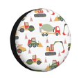 thumbnail image 1 of Kdxio Spare Tire Cover for RV Trailer, Waterproof Wheel Cover,Camper Spare Tire Cover Fit for Rv SUV Truck Travel Trailer 14 inch-Excavator, 1 of 8