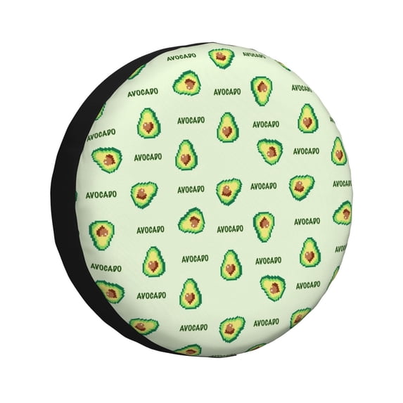 Kdxio Spare Tire Cover for RV Trailer, Waterproof Wheel Cover,Camper Spare Tire Cover Fit for Rv SUV Truck Travel Trailer 14 inch-Green Avocado